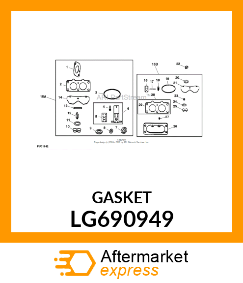 GASKET, INTAKE LG690949