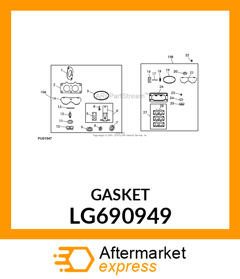 GASKET, INTAKE LG690949