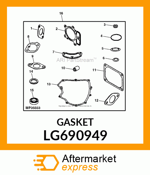 GASKET, INTAKE LG690949