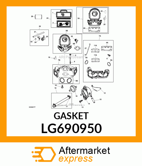 GASKET, INTAKE LG690950