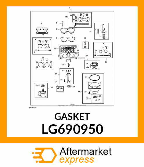 GASKET, INTAKE LG690950