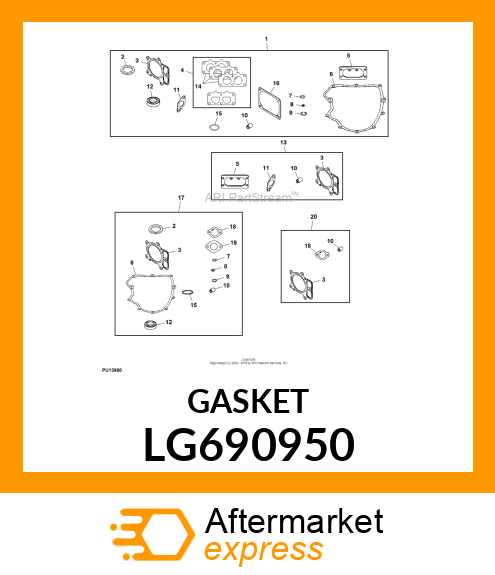 GASKET, INTAKE LG690950