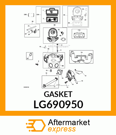 GASKET, INTAKE LG690950