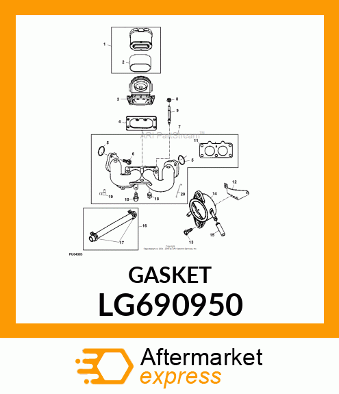 GASKET, INTAKE LG690950