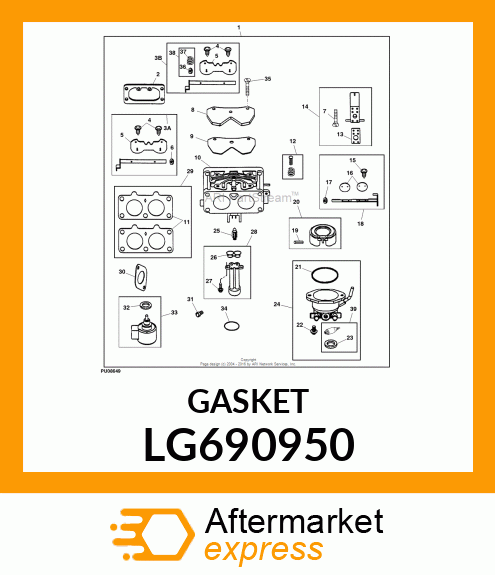 GASKET, INTAKE LG690950