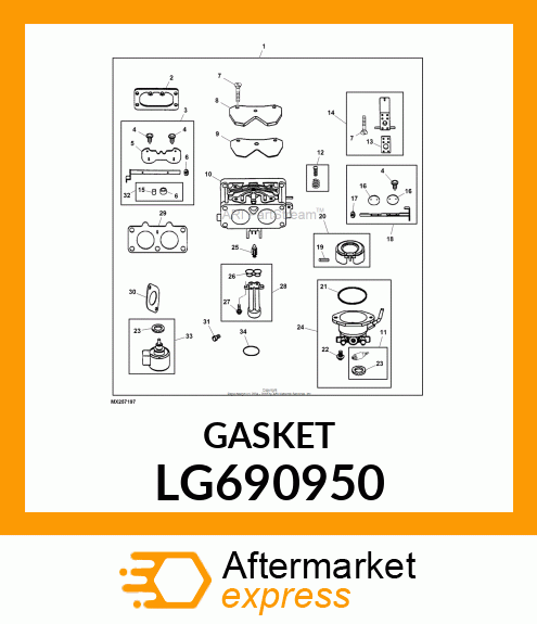 GASKET, INTAKE LG690950