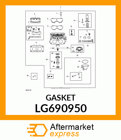 GASKET, INTAKE LG690950