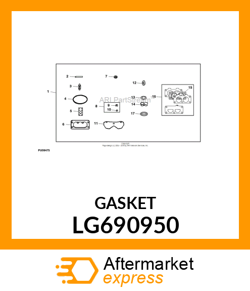 GASKET, INTAKE LG690950