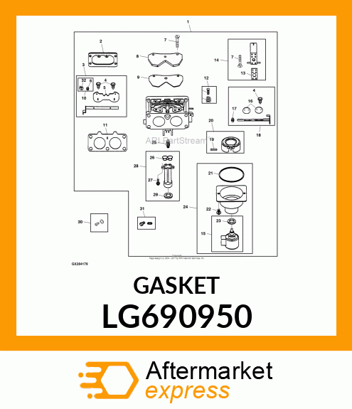 GASKET, INTAKE LG690950