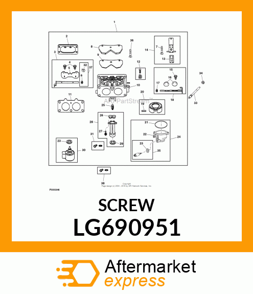 STUD, CARBURETOR MOUNT LG690951