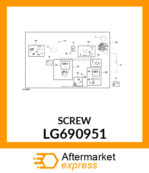 STUD, CARBURETOR MOUNT LG690951