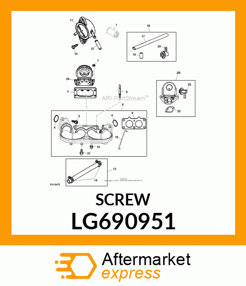 STUD, CARBURETOR MOUNT LG690951