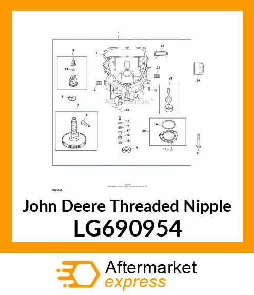 THREADED NIPPLE, NIPPLE, OIL FILTER LG690954