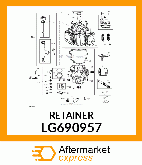 RETAINER, RETAINER, ELEMENT LG690957