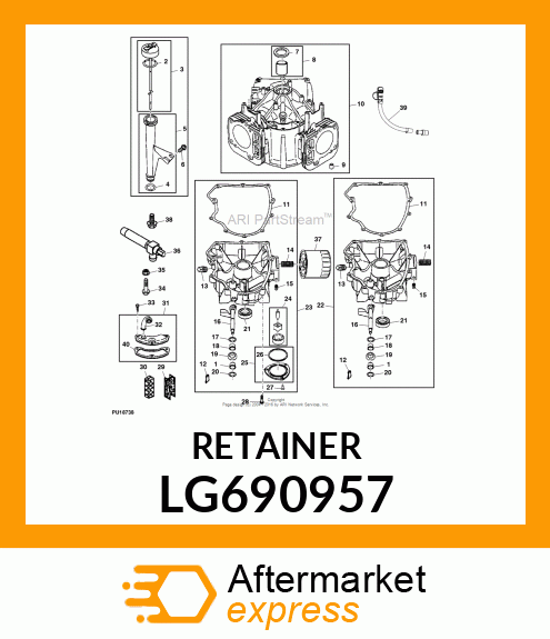 RETAINER, RETAINER, ELEMENT LG690957