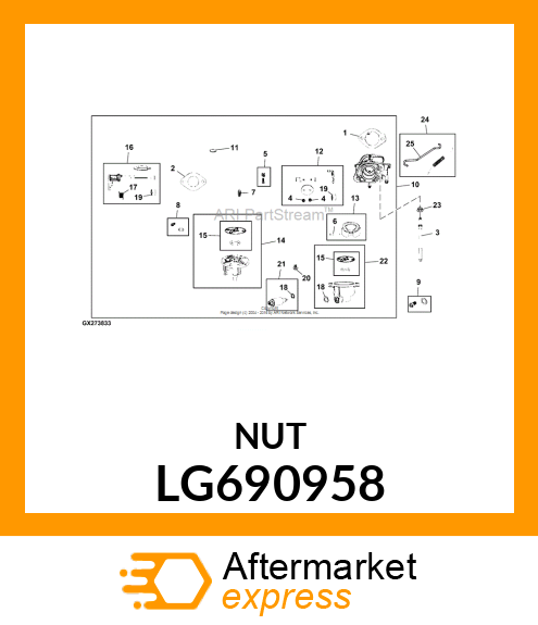 NUT, HEX FLANGE LOCK LG690958