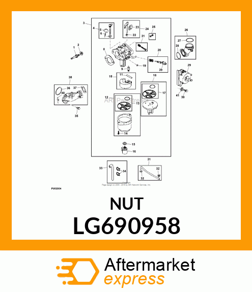 NUT, HEX FLANGE LOCK LG690958