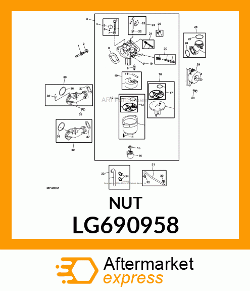 NUT, HEX FLANGE LOCK LG690958