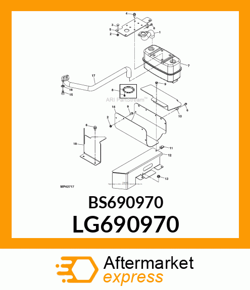 GASKET, EXHAUST LG690970