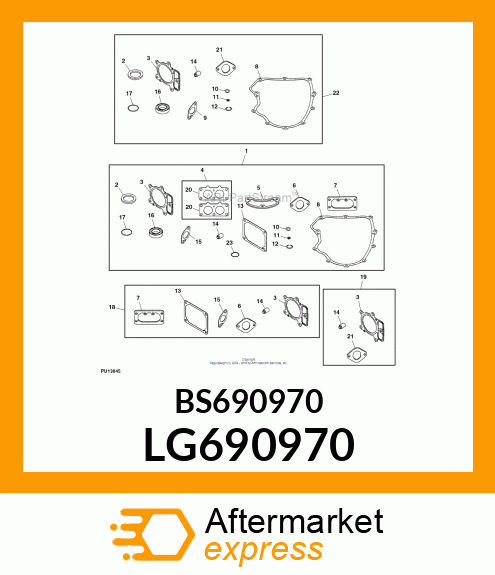 GASKET, EXHAUST LG690970