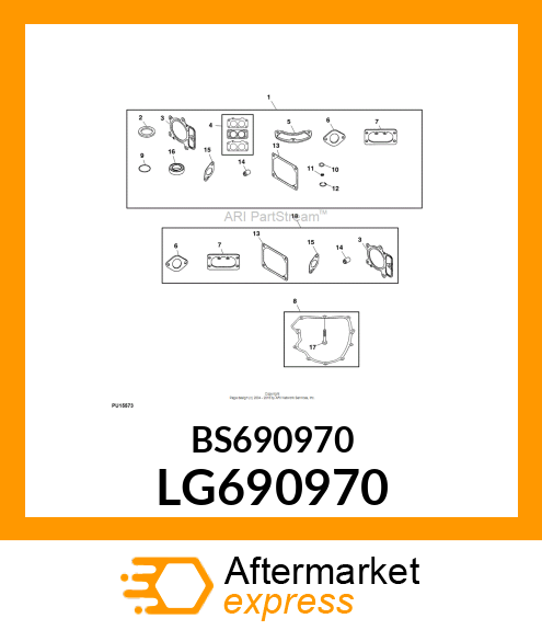 GASKET, EXHAUST LG690970