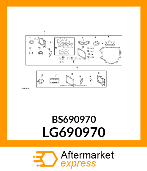 GASKET, EXHAUST LG690970