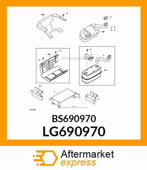 GASKET, EXHAUST LG690970