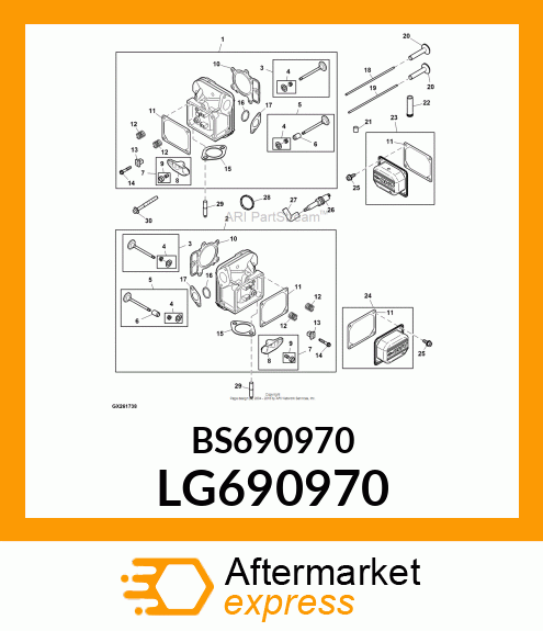 GASKET, EXHAUST LG690970