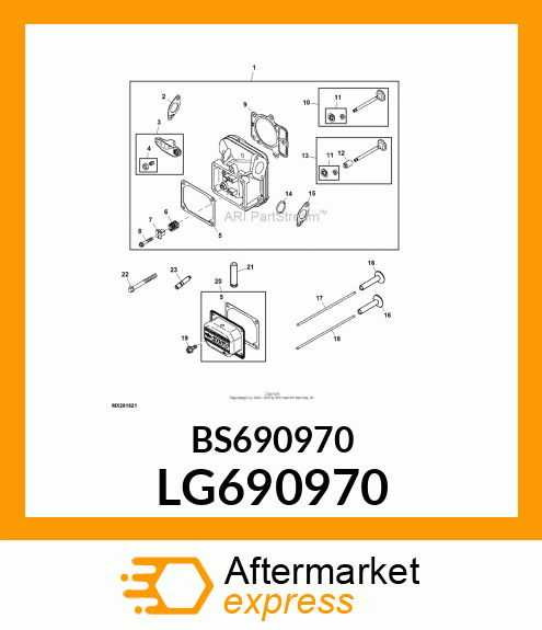 GASKET, EXHAUST LG690970