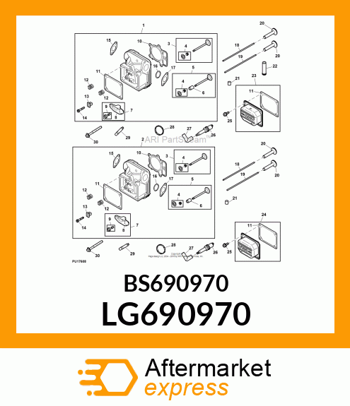 GASKET, EXHAUST LG690970