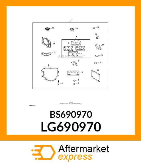 GASKET, EXHAUST LG690970