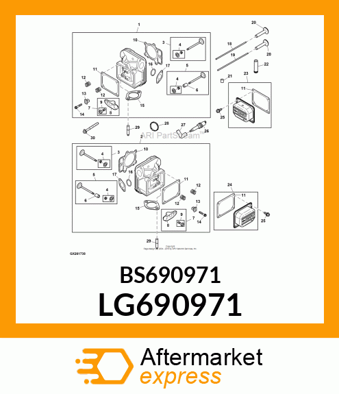 GASKET, ROCKER COVER LG690971