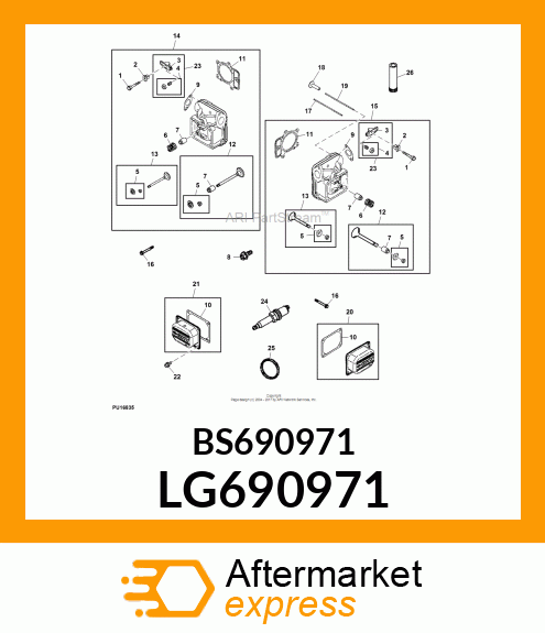 GASKET, ROCKER COVER LG690971