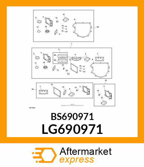 GASKET, ROCKER COVER LG690971