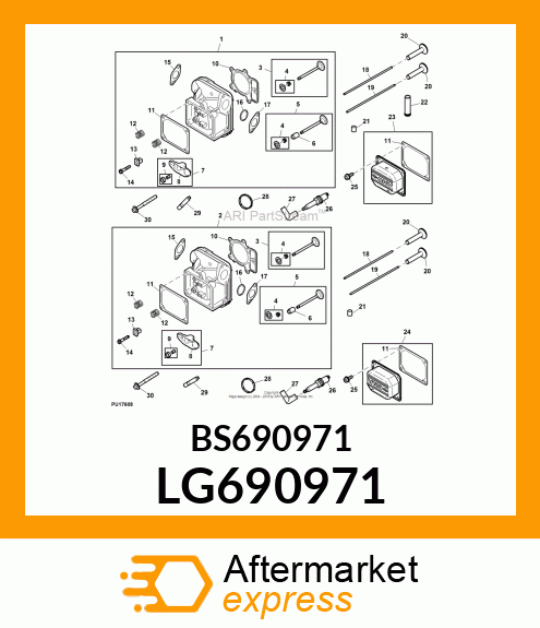 GASKET, ROCKER COVER LG690971