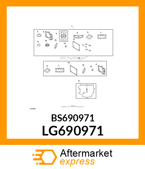 GASKET, ROCKER COVER LG690971