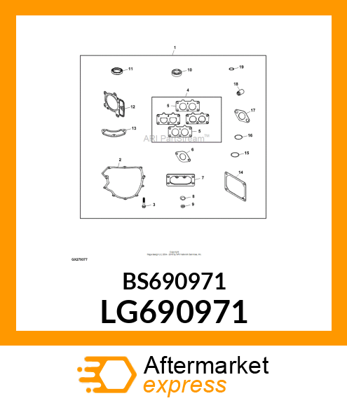 GASKET, ROCKER COVER LG690971