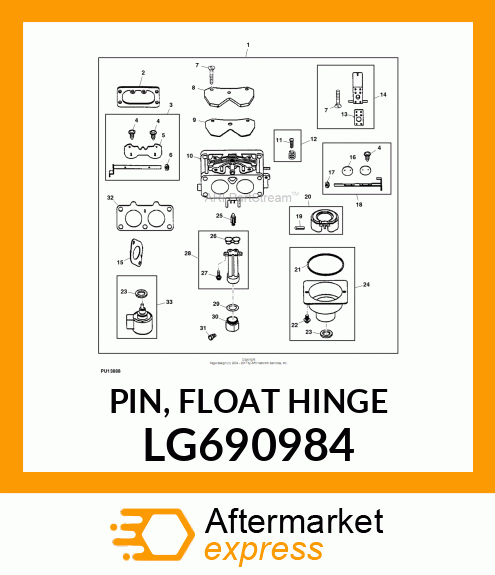 PIN, FLOAT HINGE LG690984