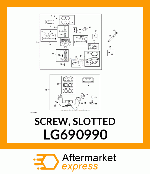 SCREW, SLOTTED LG690990