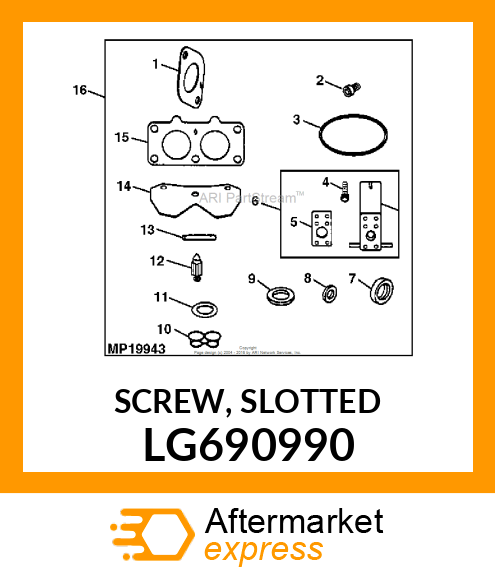 SCREW, SLOTTED LG690990