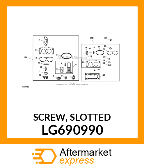 SCREW, SLOTTED LG690990