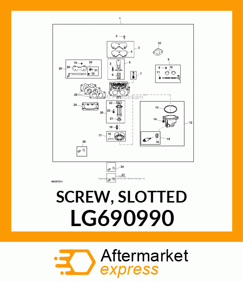 SCREW, SLOTTED LG690990