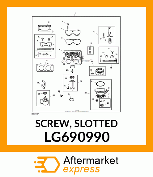 SCREW, SLOTTED LG690990