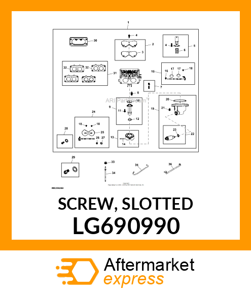 SCREW, SLOTTED LG690990