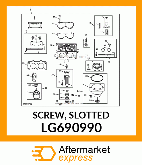 SCREW, SLOTTED LG690990