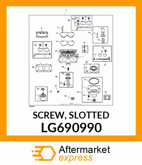 SCREW, SLOTTED LG690990