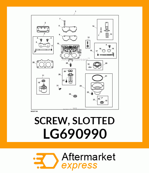 SCREW, SLOTTED LG690990