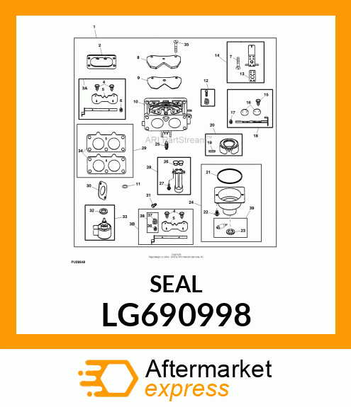 SEAL, CHOKE SHAFT LG690998