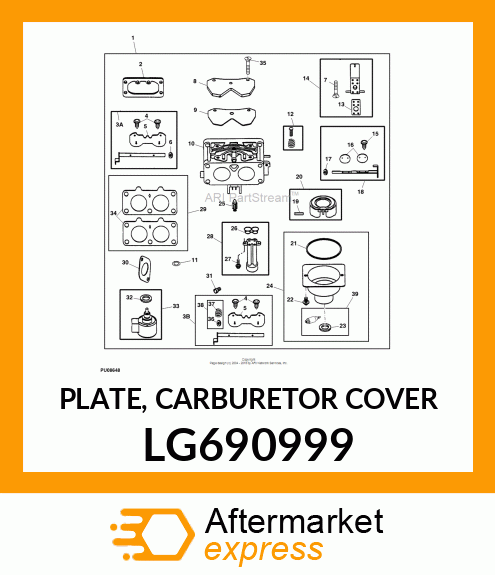 PLATE, CARBURETOR COVER LG690999