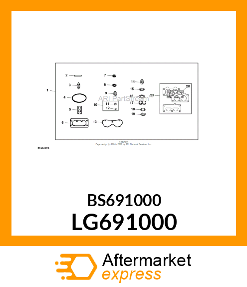 SEAL, THROTTLE SHAFT LG691000